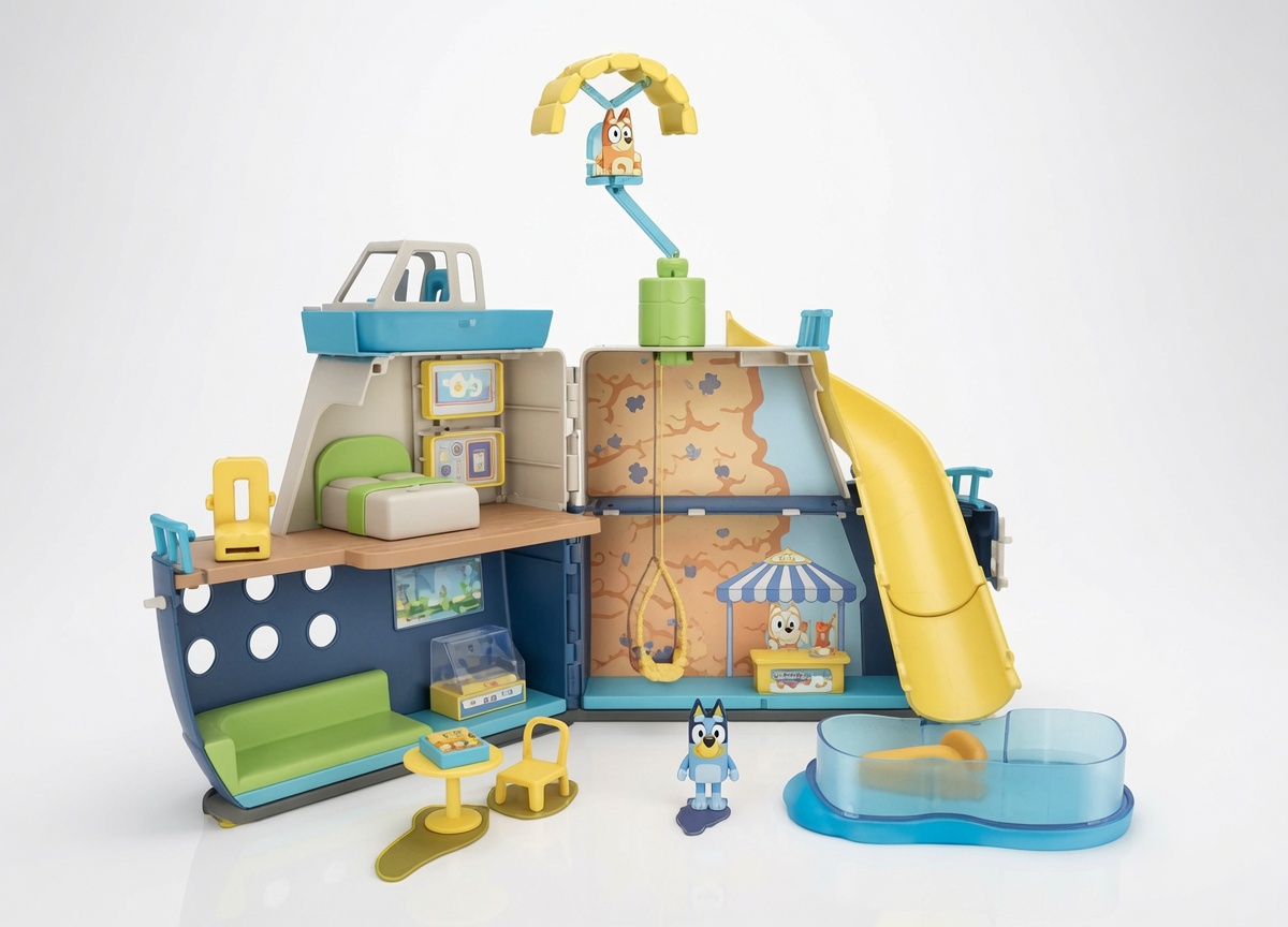 Free Bluey Cruise Ship Playset