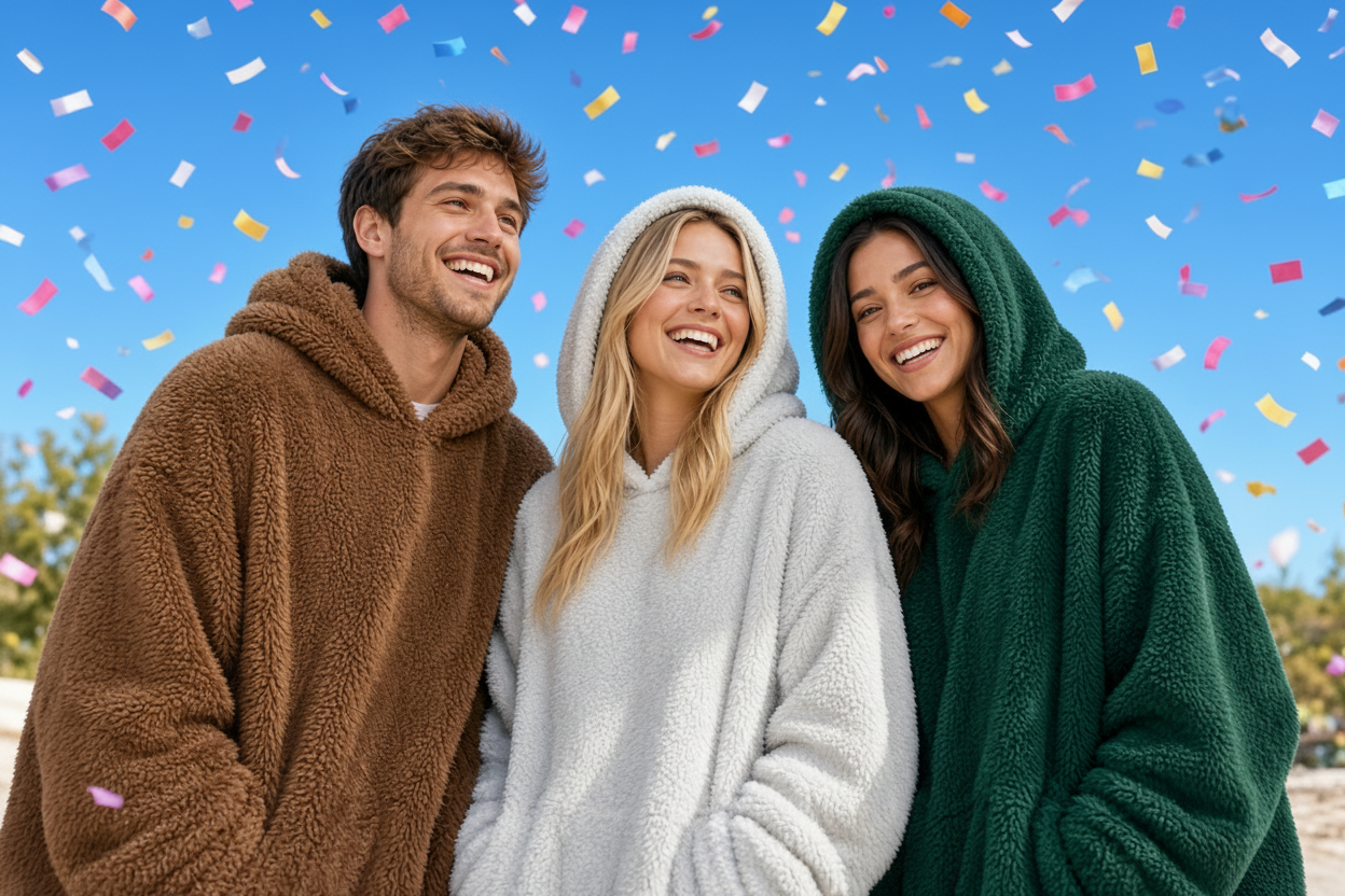 Free Oodie Sherpa Dressing Gown